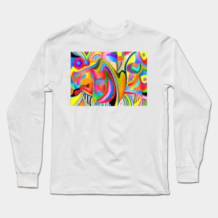 Quantum Extrasensory Cleromancy (abstract art) Long Sleeve T-Shirt